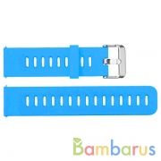 Сменный браслет 20мм (Amazfit GTR 42mm, Bip, Haylou LS01, LS02) однотонный (Голубой) | фото №0