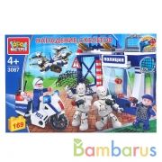 Конструктор нападение скелетов на ПОЛИЦЕЙСКИЙ УЧАСТОК, 169 дет. Город мастеров в кор.2*18шт | фото №0