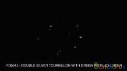 FD5043 (кор 24 шт.) DOUBLE SILVER TOURBILLION WITH GREEN PISTIL | фото №0