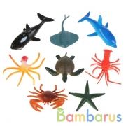 НАБОР ИЗ 8-И МОРСКИХ ОБИТАТЕЛЕЙ "ИГРАЕМ ВМЕСТЕ" 8-13СМ В АССОРТ. В ПАК. (РУСС. УП.) в кор.10*12наб | фото №0