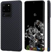 Чехол Pitaka MagEZ Case для Samsung Galaxy S20 Ultra (Черно-серый) | фото №0