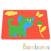 "УМКА". КОШЕЧКА. (МЯГКАЯ АППЛИКАЦИЯ В ПАКЕТЕ С ХЭДЕРОМ) в кор.68шт | фото №0