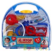 Набор доктора "доктор Пилюлькин", 22*21*6см в кор. ТМ "ИГРАЕМ ВМЕСТЕ" в кор.3*24шт | фото №0