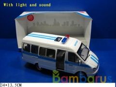 Машина инерц. милиция "дежурная часть" свет+звук 9124-D в русс. кор. 34*13см в кор.2*6шт | фото №0