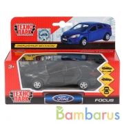Машина металл FORD Focus 12см, инерц., открыв. двери и багажник, цвет черный. Технопарк в кор.2*24шт | фото №0