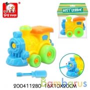 Конструктор паровоз с ключом YH840 в пак. (русс. уп.) в кор.2*84шт | фото №0