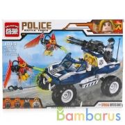 КОНСТРУКТОР ПЛАСТ. МАШИНА ПОЛИЦИЯ, С ФИГУРКАМИ И АКСЕСС., 356ДЕТ. В КОР. в кор.12шт (Собран) | фото №0