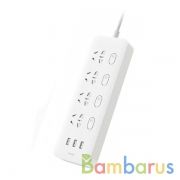 Удлинитель Xiaomi Mi Power Strip (4 розетки + 3 USB) White | фото №0