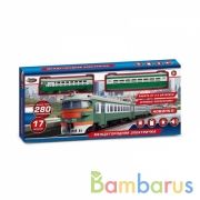 Железная дорога ЭЛЕКТРИЧКА свет-звук дл.пути 280см кор.46,7*20,5*4,4см ИГРАЕМ ВМЕСТЕ в кор.2*18шт | фото №0