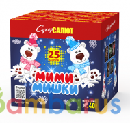 СуперСалют СС7745 Батарея салютов Мими мишки (1,2"х25) Фейерверк | фото №0