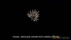 FD3020 (Шар 3") BROCADE CROWN W/ GREEN STROBE | фото №0