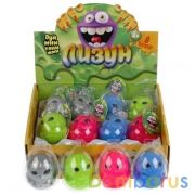 Игрушка лизун "Играем вместе": инопланетянин, цвет в ассорт. в яйце в дисплее уп-12шт в кор.12уп | фото №0