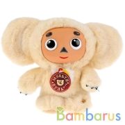 МЯГКАЯ ИГРУШКА "МУЛЬТИ-ПУЛЬТИ" ЧЕБУРАШКА 17СМ, БЕЖЕВЫЙ МЕХ, ПЛАСТ.МОРДОЧКА, РУСС. ЧИП в кор.24шт | фото №0