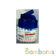 Пульки  (500шт) цвет в ассорт. JDH в пласт. банке в кор.4*72шт | фото №0