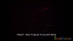 fr5027 RED TO BLUE TO SILVER WAVE | фото №0