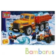 КОНСТРУКТОР "ГОРОД МАСТЕРОВ" АРКТИКА: УРАЛ БОРТОВОЙ, С ФИГУРКАМИ, 155 дет. В РУСС. КОР. в кор.2*18шт | фото №0