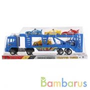 Автовоз инерц. с машинками, цвет в ассорт. в пласт. 41*9*16см в кор.2*30шт | фото №0