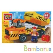 Конструктор "самосвал" с фигуркой, 70дет. в кор. ТМ "Город мастеров" в кор.2*40шт | фото №0