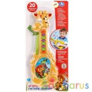 Электрогитара-жираф. 20 потешек и песен из м/ф, на бат. русс. чип на карт. ТМ "УМКА" в кор.2*72шт | фото №0