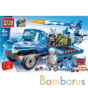 Конструктор УРАЛ бортовой с пушкой, 167 дет. Город мастеров в кор.2*18шт | фото №0