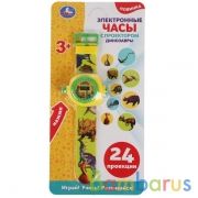 Развивающие часы с проектором ДИНОЗАВРЫ 24 кадра на блист. Умка в кор.2*144шт | фото №0