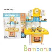 Набор игровой кухня на бат. со светом, с аксесс., в ассорт. 3827 в кор. в кор.2*12шт | фото №0