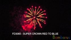 FD3065 (Шар 3") SUPER CROWN RED TO BLUE | фото №0