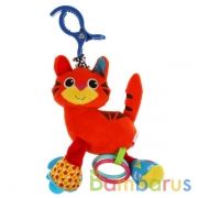 Текстильная игрушка погремушка тигр подвеска с вибрацией на блистере Умка в кор.125шт | фото №0