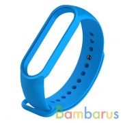 Сменный браслет Xiaomi Mi Band 5 однотонный (Синий) | фото №0
