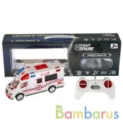 Машина скорая помощь на р/у, свет+звук в кор. 47*8*16,5см ТМ "ТЕХНОДРАЙВ" в кор.2*12шт | фото №0