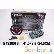 Танк р/у на аккум. свет+звук, usb з/у в кор. в кор.2*12шт | фото №0