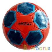 Мяч футбольный next, пвх 1 слой, 5 р., камера рез., маш.обр., в ассорт. в пак. в кор.50шт | фото №0
