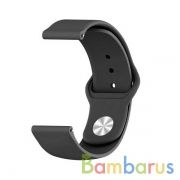 Сменный браслет 22мм (Amazfit GTR 47mm & Haylou LS05) однотонный (Черный) | фото №0