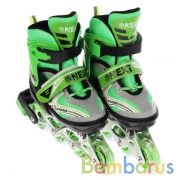 Ролики NEXT раздв., PVC, алюм. рама,переднее колесо со светом р. 29-32 в сумке в кор.6пар | фото №0