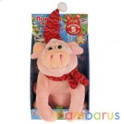 Игрушка интерактивная свинка 30см, на бат., 5 новогодних песен. Мульти-пульти в русс. кор. в кор.6шт | фото №0
