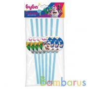 Трубочки для напитков БУБА набор из 6 шт Товары для праздника в кор.96наб | фото №0