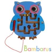 Игрушка деревянная лабиринт магнитный сова Буратино в кор.24*12шт | фото №0