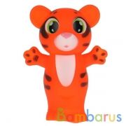 Игрушка для ванны тигренок 9 см, в сетке, КАПИТОШКА в кор.2*240шт | фото №0