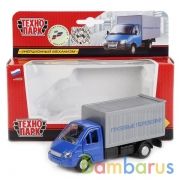 Машина металл ГАЗЕЛЬ 12 см, двери, багаж., инерц., кор. Технопарк в кор.2*24шт | фото №0