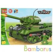 Конструктор "Город мастеров" танк т-34, с фигуркой, 353 дет. в русс. кор. в кор.16шт | фото №0