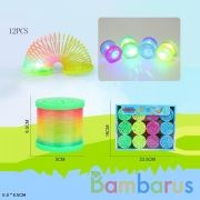 Пружинка-радуга светящ., в ассорт. в дисплее уп-12шт в кор.60уп | фото №0