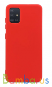 Чехол силиконовый Silicon Cover для Samsung A71 (Красный) | фото №0