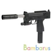 Автомат с глушителем, с лазер. прицелом 304-1 в пак. в кор.2*48шт | фото №0