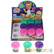 Игрушка опыты "школа ученого"шейк-слайм сделай сам с фигуркой,в банке, в диспл. уп-12шт в кор.2*30уп | фото №0