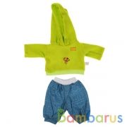 Одежда для кукол и пупсов 40-42 см Зебра в клеточку костюм с принт зебра,пакет КАРАПУЗ в кор.100шт | фото №0