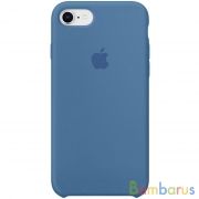 Чехол для Apple iPhone 7/8/SE 2020 Silicon Case Protect (Синий Деним) | фото №0