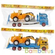 Трейлер инерц. с бульдозером, цвет в ассорт. в пак. в кор.2*72шт | фото №0