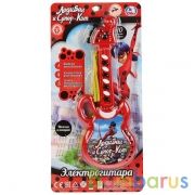 Электрогитара.Песня и фразы героев из м/ф Леди Баг,5 звуков муз.инструментов.ТМ "УМКА" в кор.2*72шт | фото №0