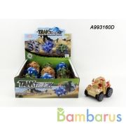 Машина-перевертыш на бат. со светом, цвет в ассорт. 8368-3 в дисплее уп-9шт в кор.2*9уп | фото №0