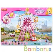 Конструктор пласт. колесо обозрения с фигурками, 789дет. в русс. кор. в кор.8шт | фото №0